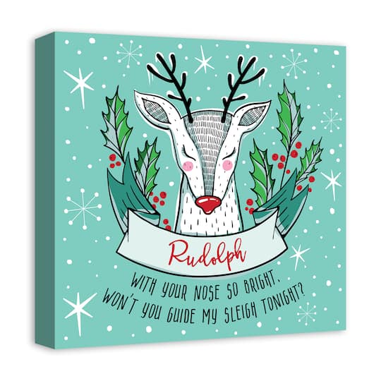 Midcentury Modern Rudolph Canvas Wall Art
